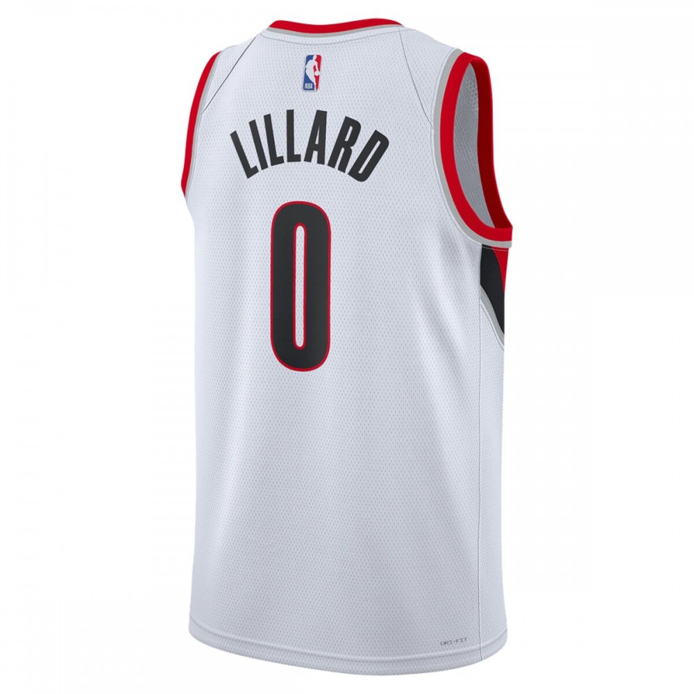 Damian Lillard Portland Trail Blazers Unisex 2022/23 Swingman Jersey - Association Edition - White-Pro Kit Vault | Brand New 26/27 Sports Jerseys